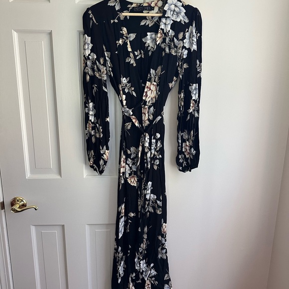 Christy Dawn Dresses & Skirts - Christy Dawn Black Floral High Low Dress